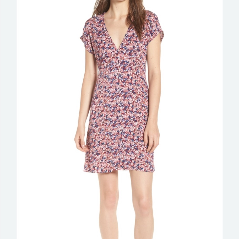 Ten Sixty Sherman Floral V-Neck Dress